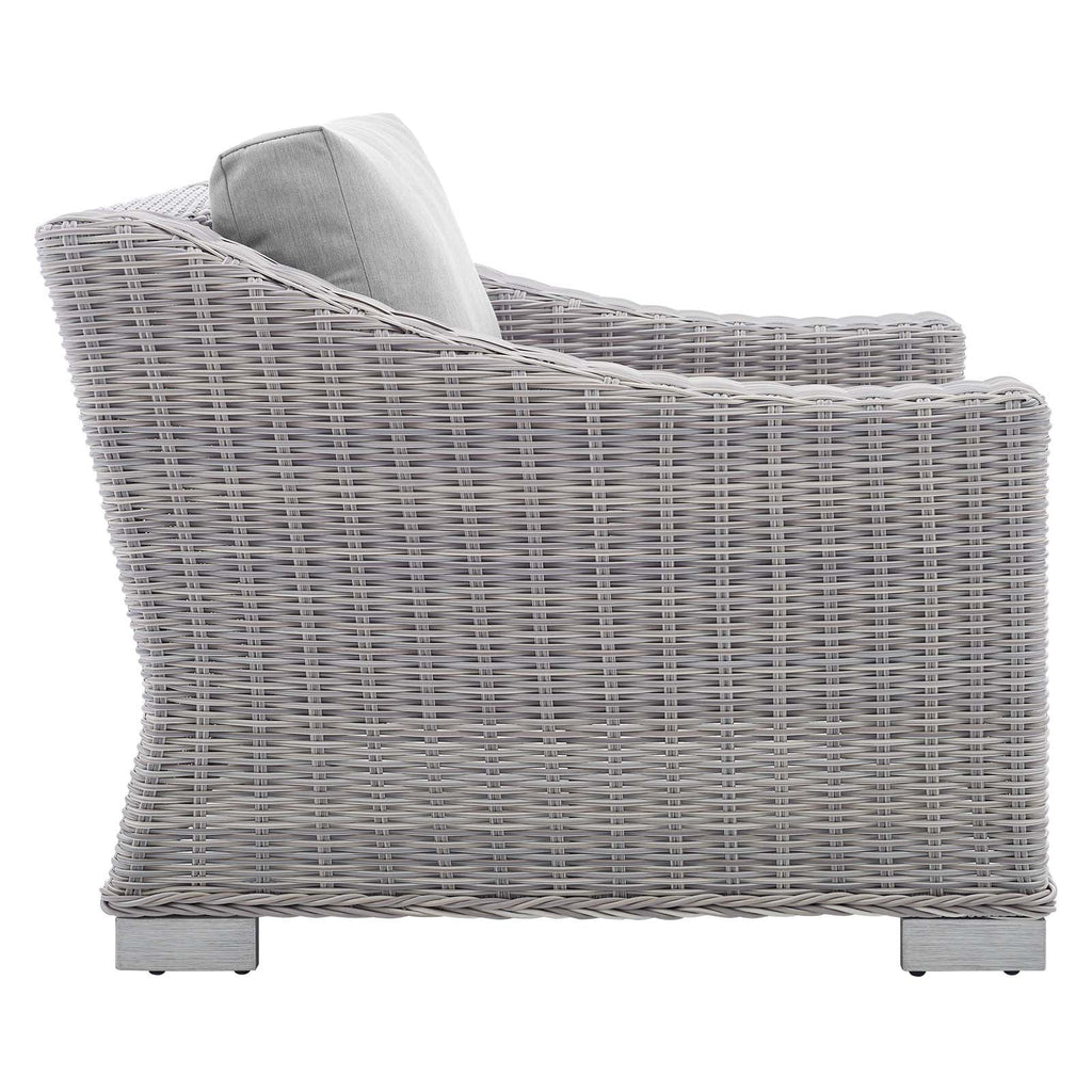 Conway 4-Piece Sunbrella¨ Outdoor Patio Wicker Rattan Furniture Set by Modway