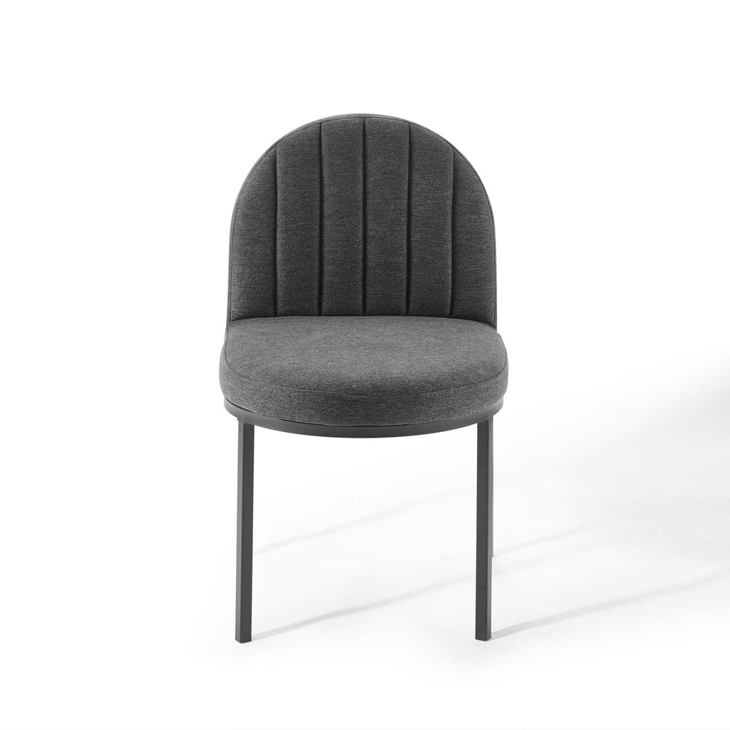 Isla Channel Tufted Upholstered Fabric Dining Side Chair by Modway