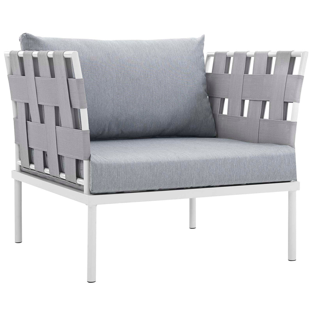 Harmony 8 Piece Outdoor Patio Aluminum Sectional Sofa Set by Modway