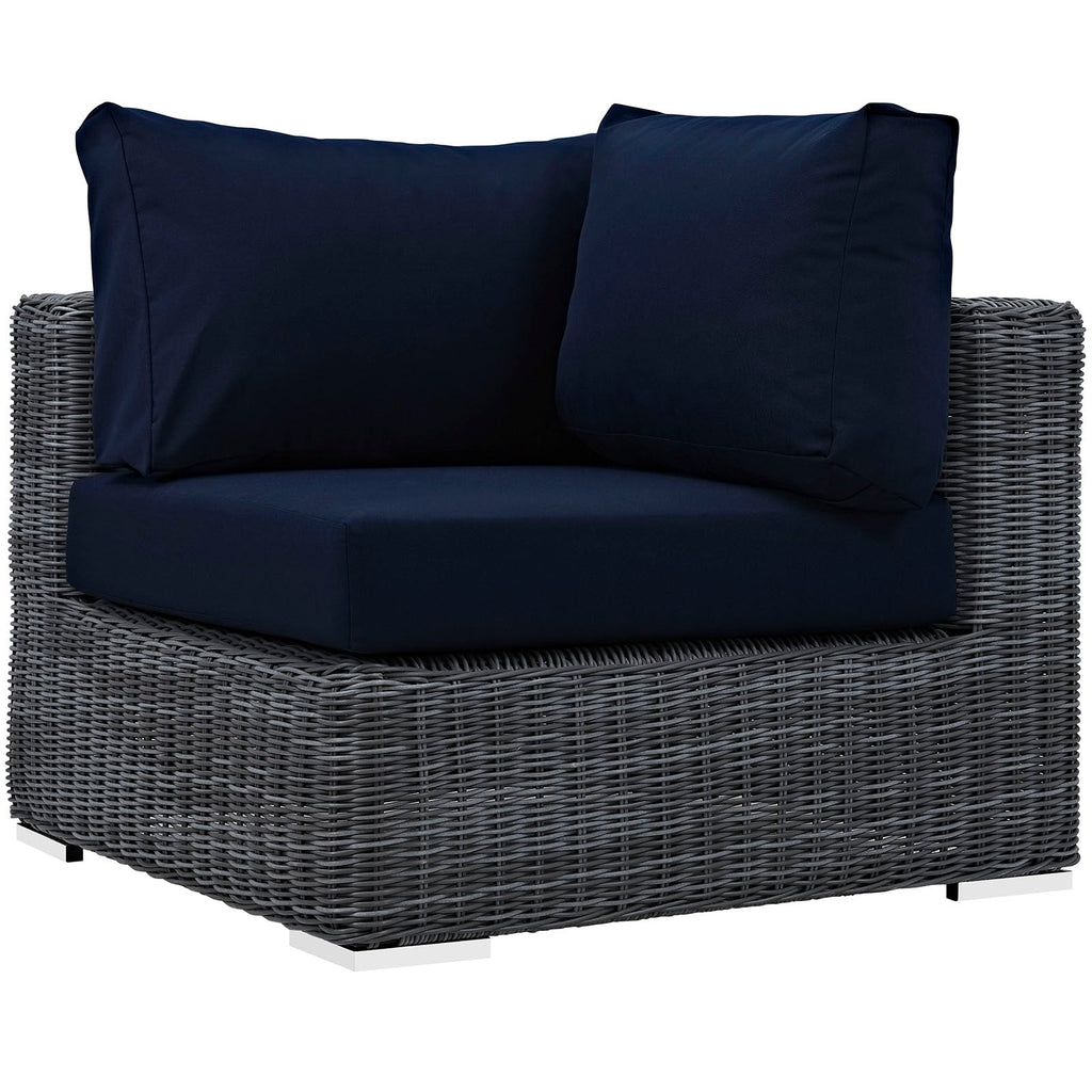 Summon 5 Piece Outdoor Patio Sunbrella¨ Sectional Set by Modway