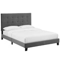 Melanie Tufted Button Upholstered Performance Velvet King Platform Bed by Modway