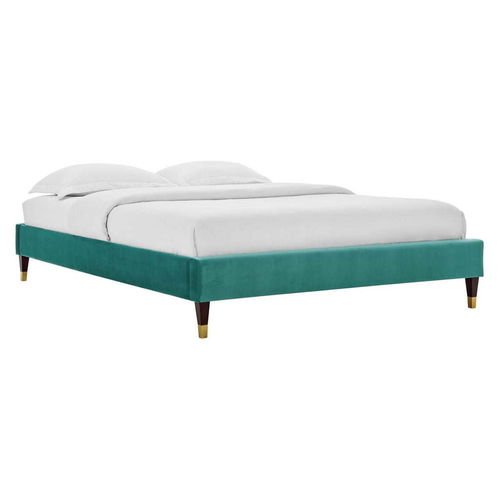 Harlow Performance Velvet Full Platform Bed Frame by Modway