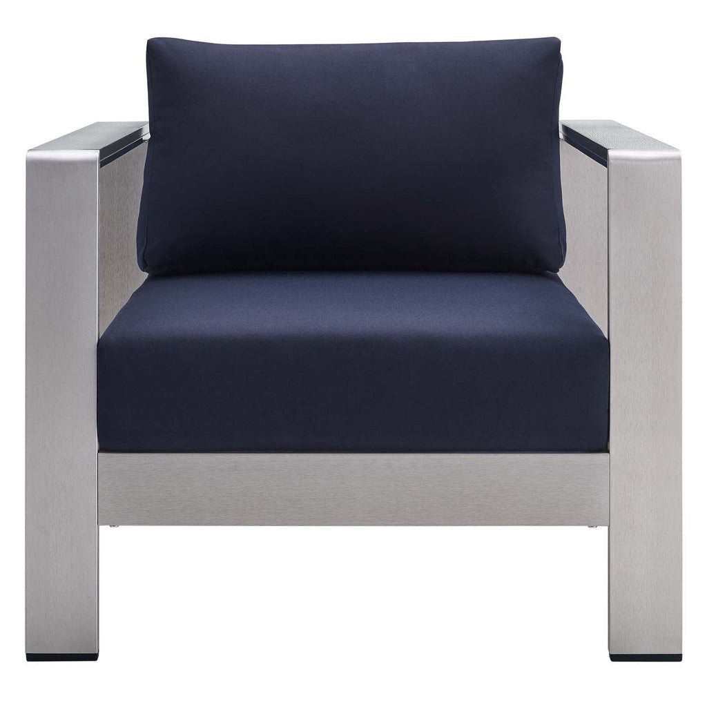 Shore 4 Piece Sunbrella¨ Fabric Outdoor Patio Aluminum Set by Modway