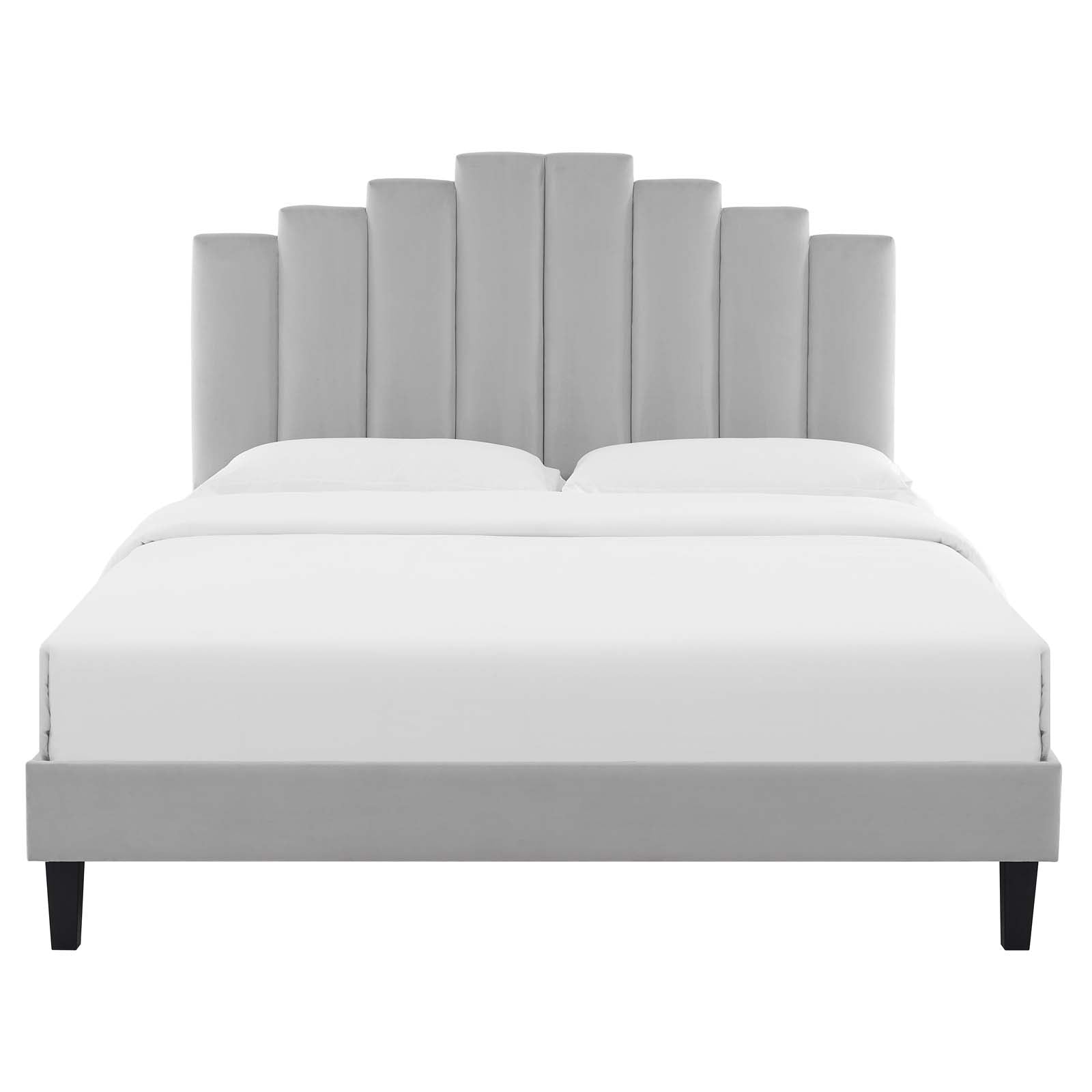 Elise Performance Velvet Full Platform Bed by Modway