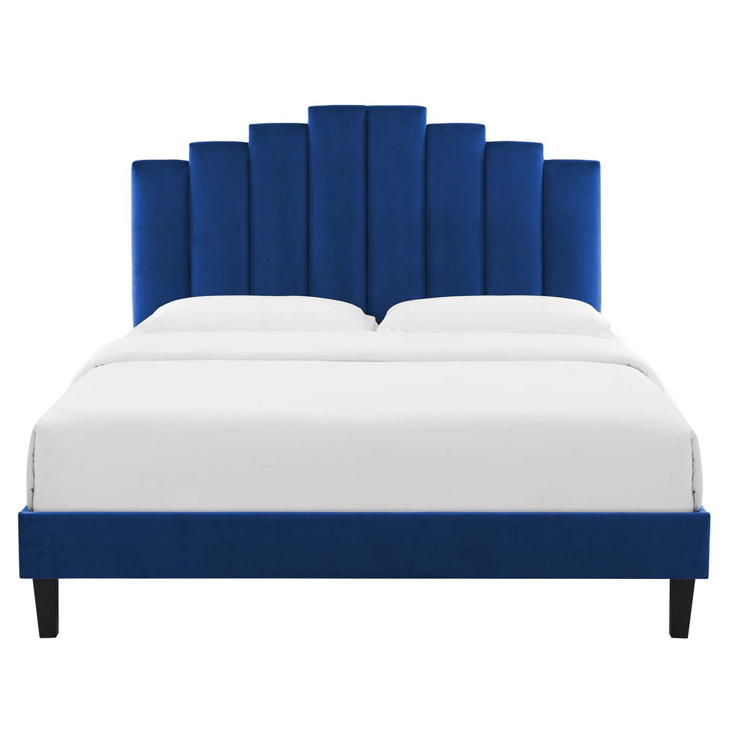 Elise Performance Velvet King Platform Bed by Modway