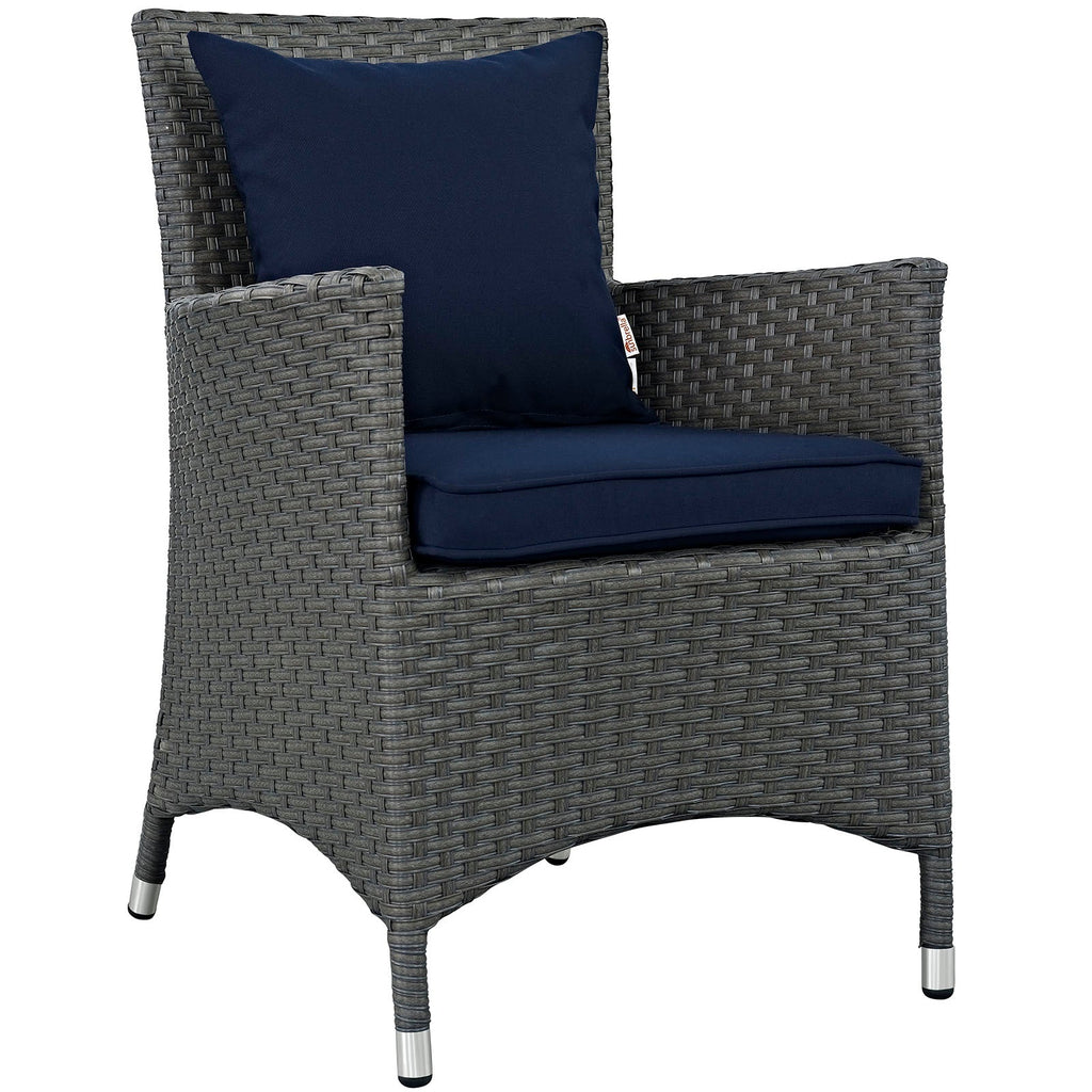 Sojourn 4 Piece Outdoor Patio Sunbrella¨ Dining Set by Modway