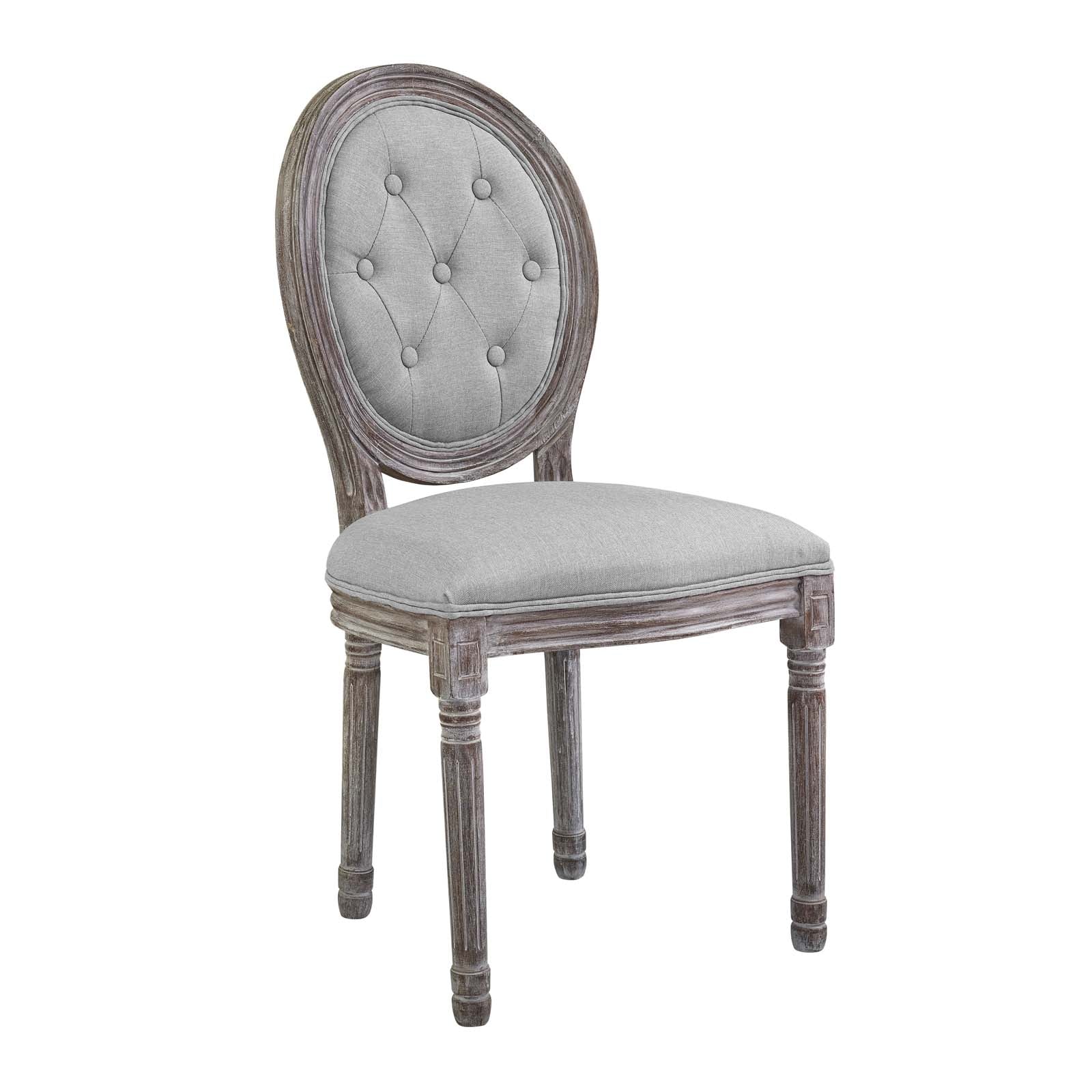Arise Vintage French Upholstered Fabric Dining Side Chair by Modway