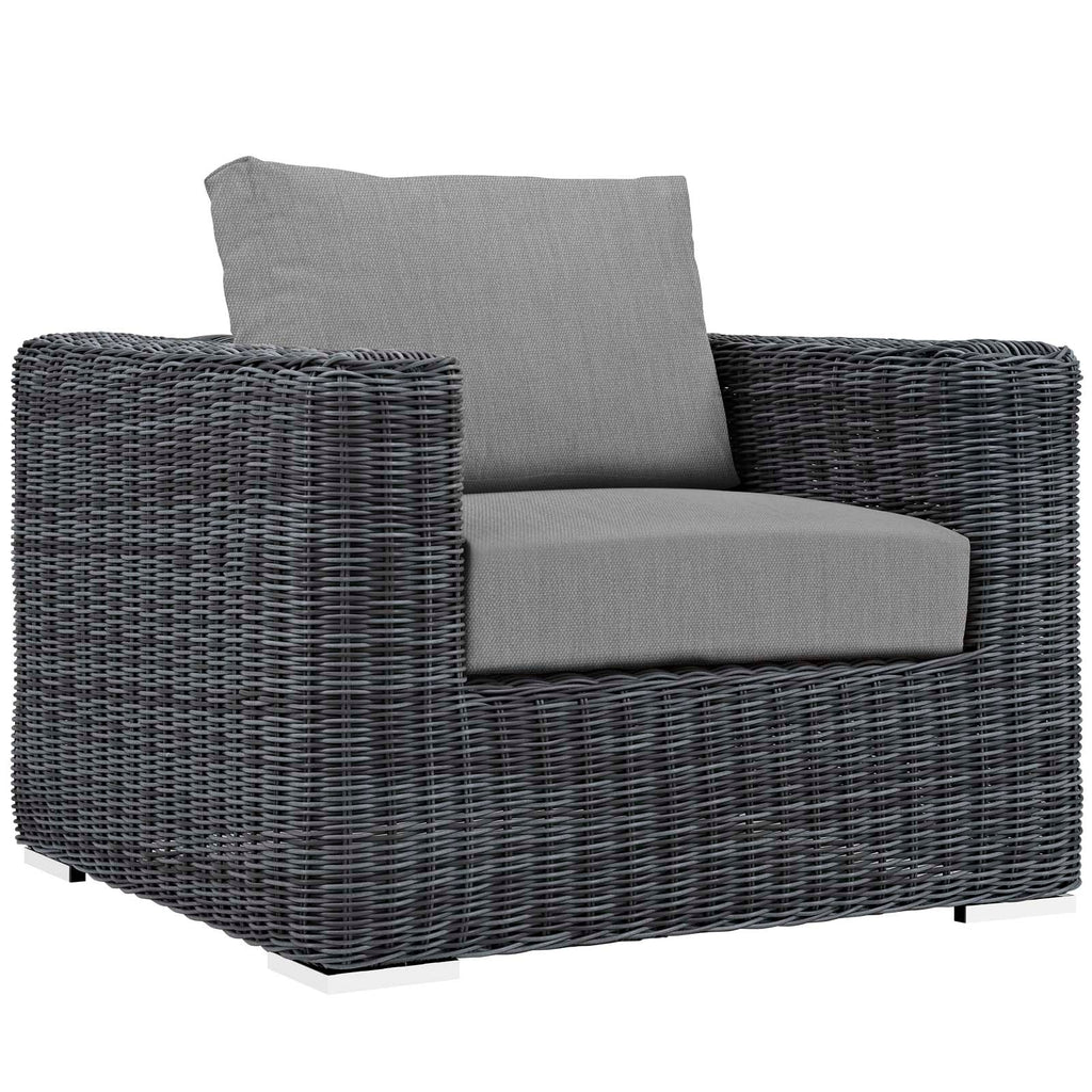 Summon 7 Piece Outdoor Patio Sunbrella¨ Sectional Set by Modway
