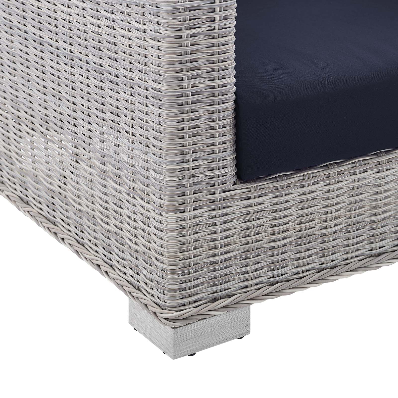 Conway Sunbrella¨ Outdoor Patio Wicker Rattan Loveseat by Modway