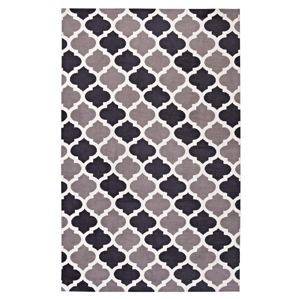 Lida Moroccan Trellis 5x8 Area Rug by Modway