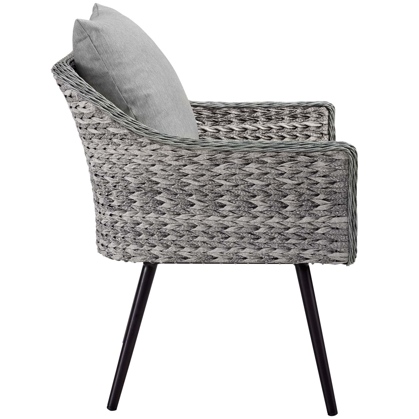Endeavor Outdoor Patio Wicker Rattan Armchair Set of 2 by Modway