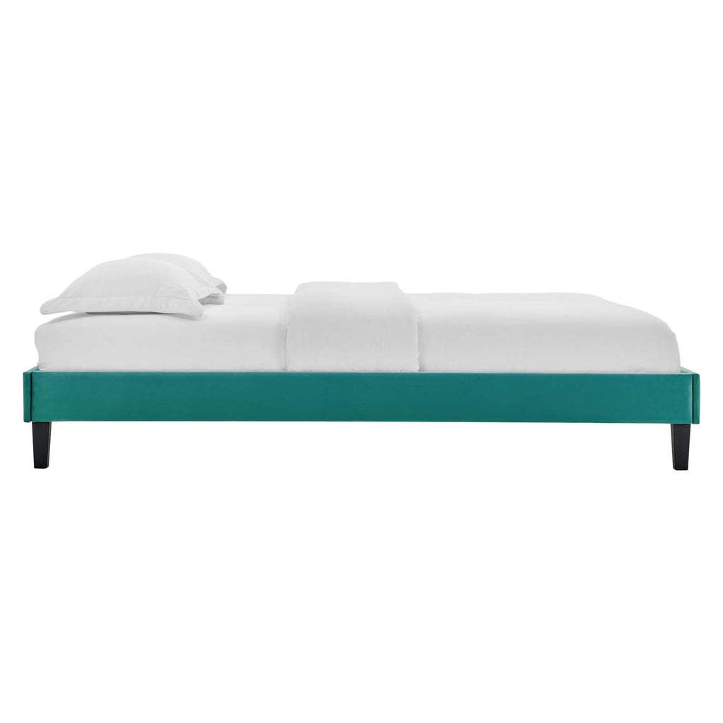 Reign Performance Velvet Full Platform Bed Frame by Modway