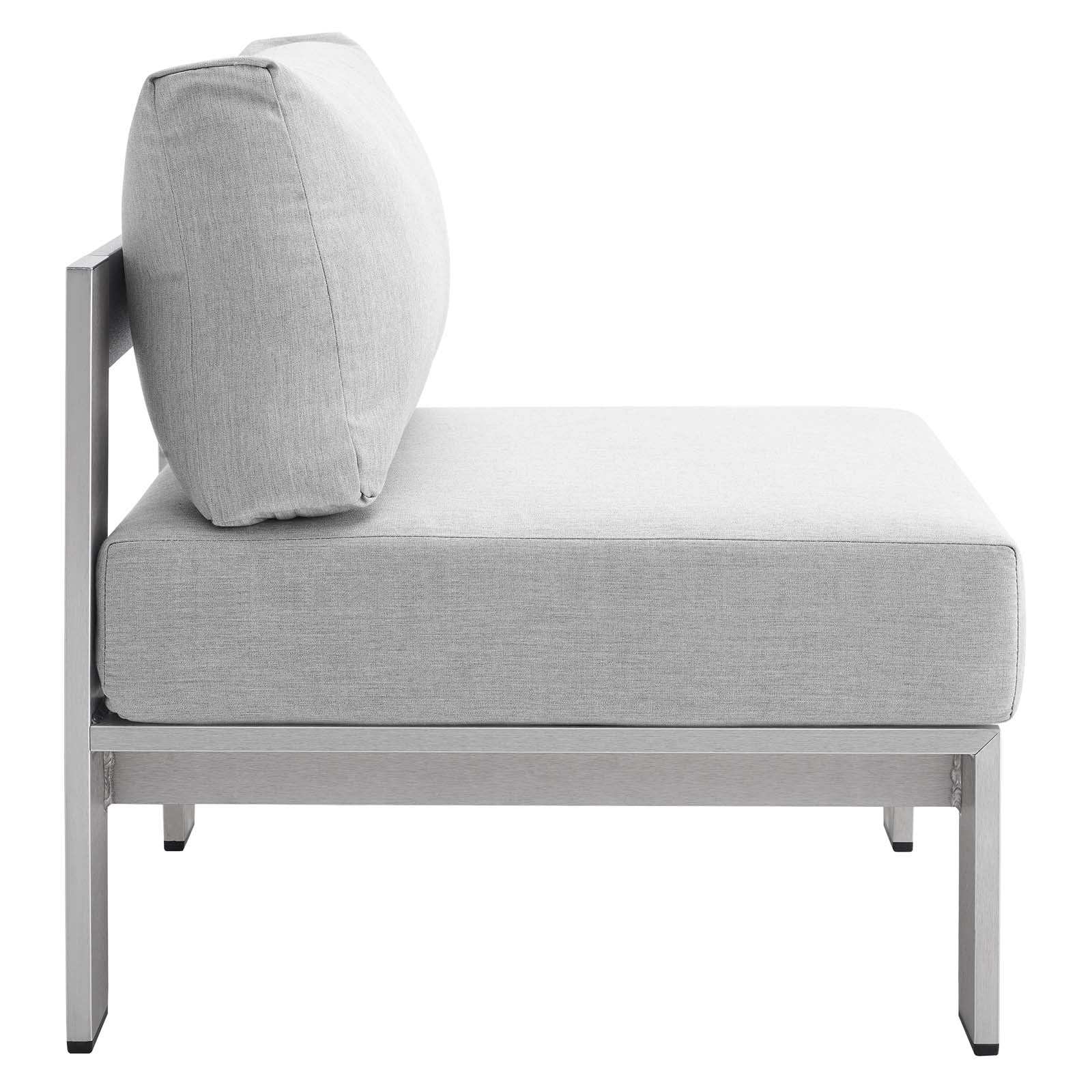 Shore Sunbrella¨ Fabric Aluminum Outdoor Patio Armless Chair by Modway