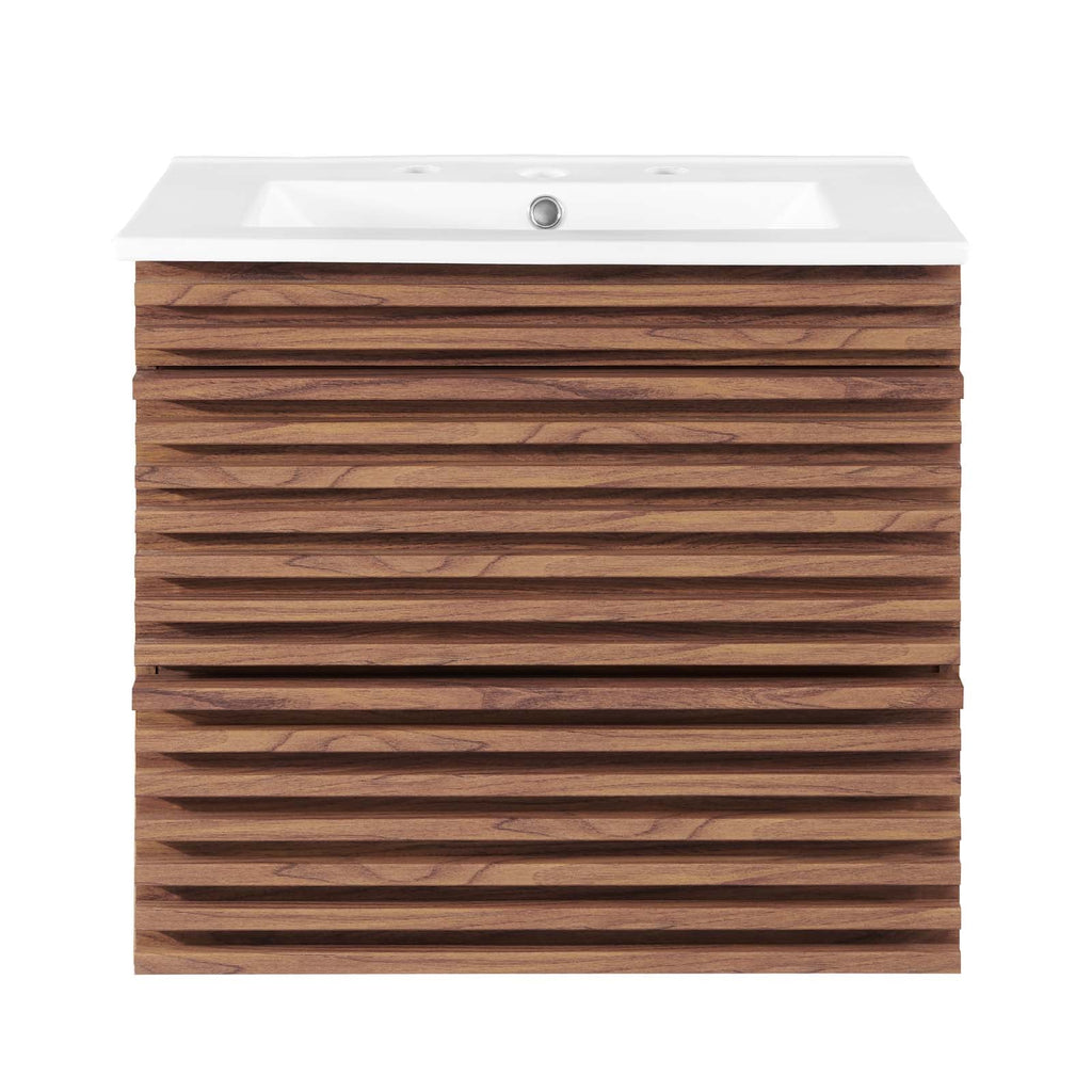 Render 24" Wall-Mount Bathroom Vanity by Modway