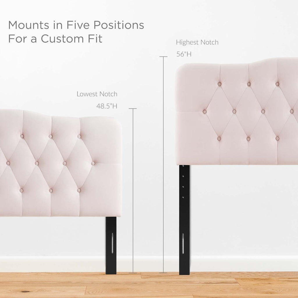 Annabel Diamond Tufted Performance Velvet King Headboard by Modway