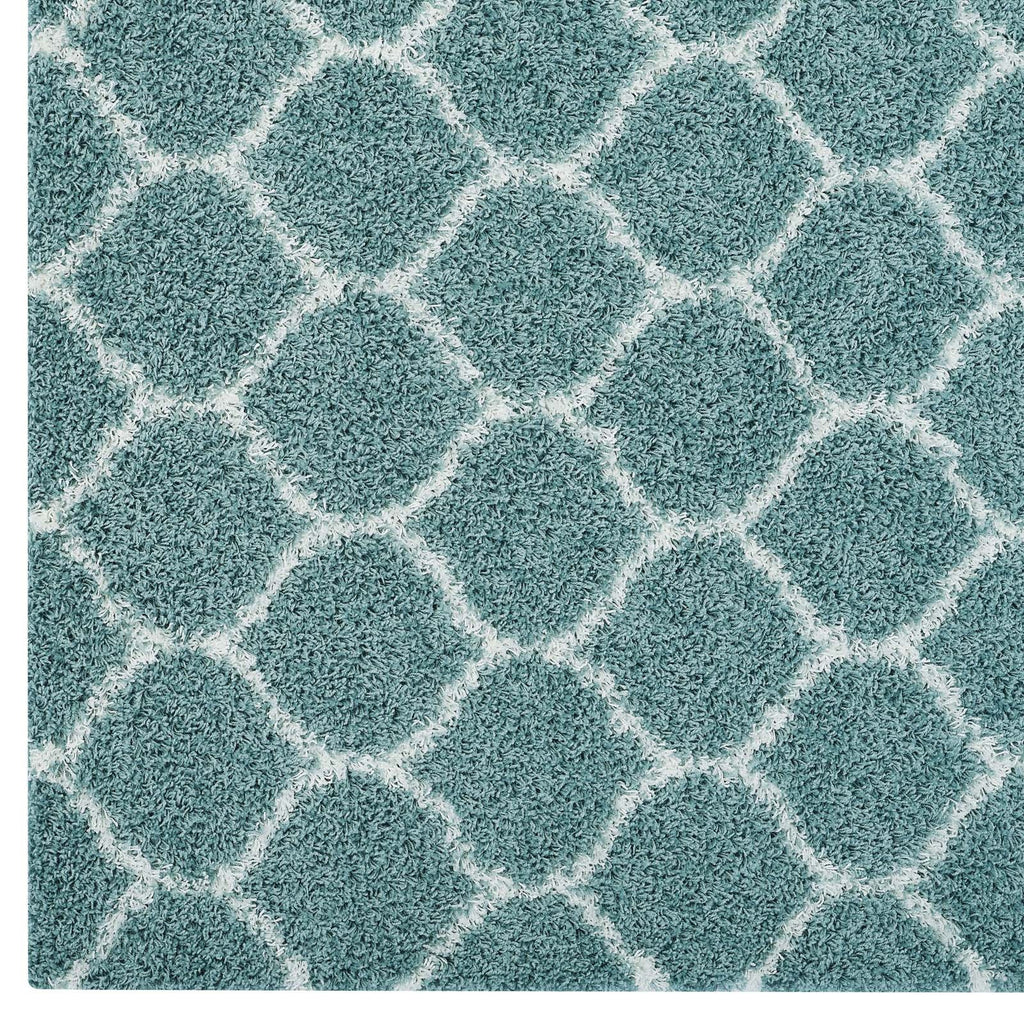 Solvea Moroccan Trellis 8x10 Shag Area Rug by Modway