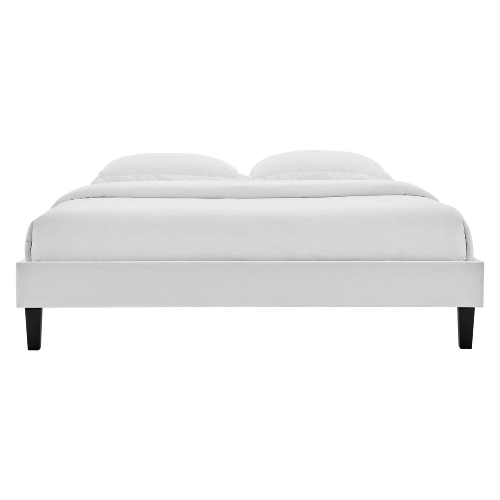 Reign Performance Velvet Twin Platform Bed Frame by Modway