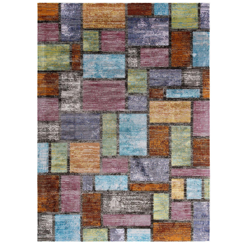 Success Nyssa Abstract Geometric Mosaic 4x6 Area Rug by Modway