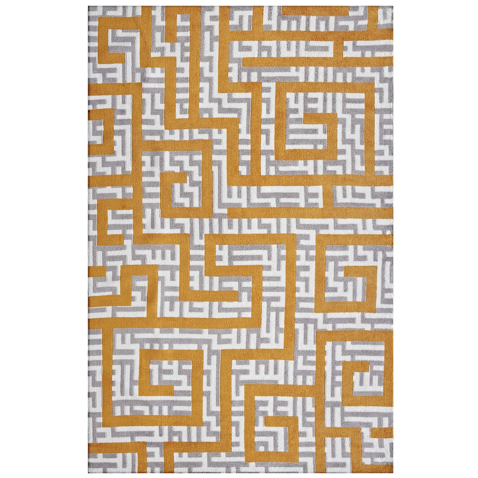Nahia Geometric Maze 8x10 Area Rug by Modway