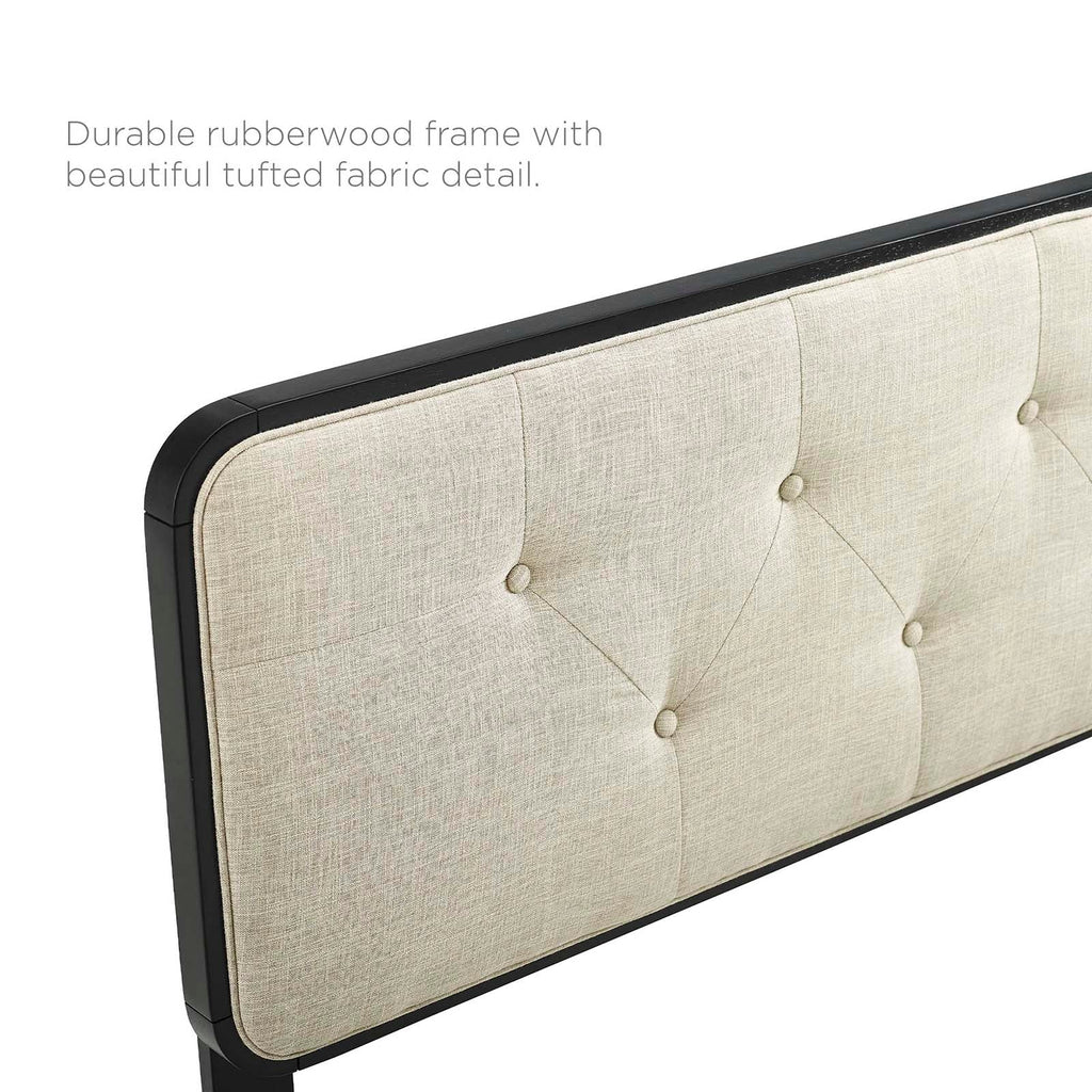 Collins Tufted Fabric and Wood King Headboard by Modway
