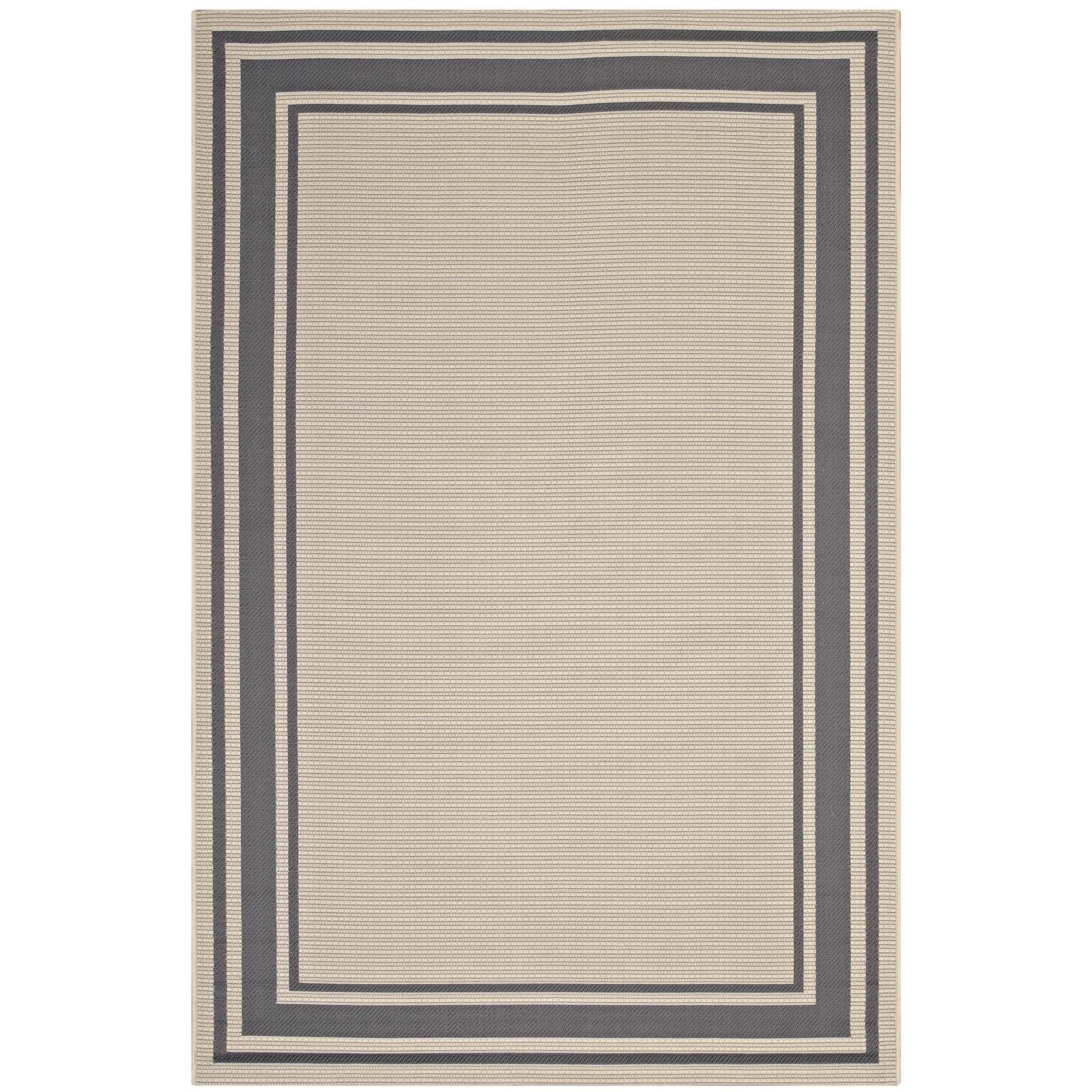 Rim Solid Border Indoor and Outdoor 5x8 Area Rug by Modway