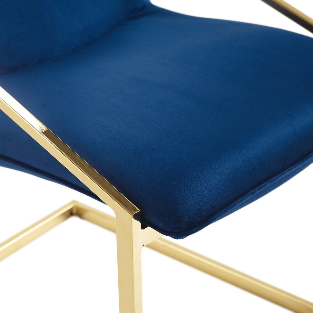 Pitch Performance Velvet Dining Armchair by Modway