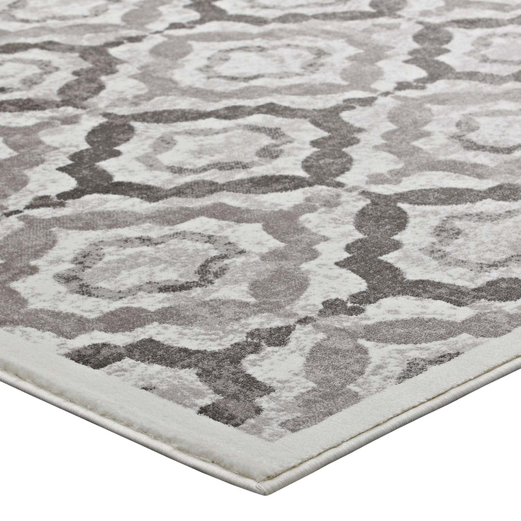 Kalinda Rustic Vintage Moroccan Trellis 5x8 Area Rug by Modway