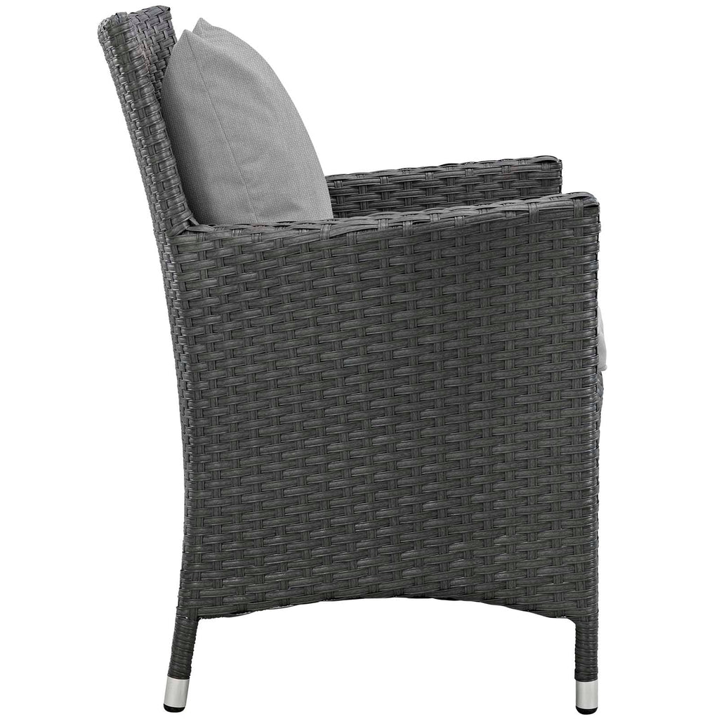 Sojourn 4 Piece Outdoor Patio Sunbrella¨ Dining Set by Modway