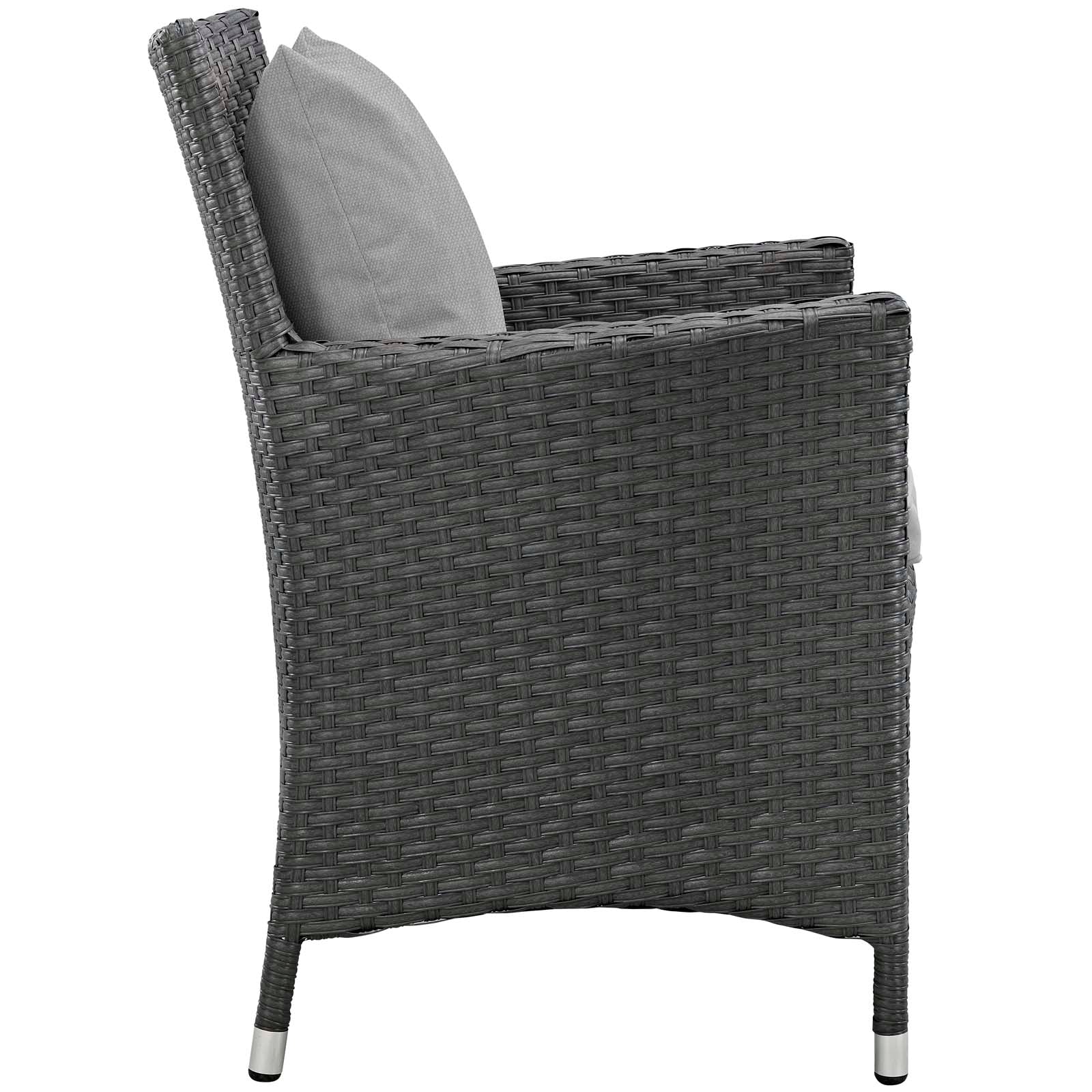 Sojourn 4 Piece Outdoor Patio Sunbrella¨ Dining Set by Modway
