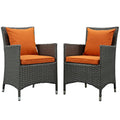 Sojourn 2 Piece Outdoor Patio Sunbrella¨ Dining Set by Modway