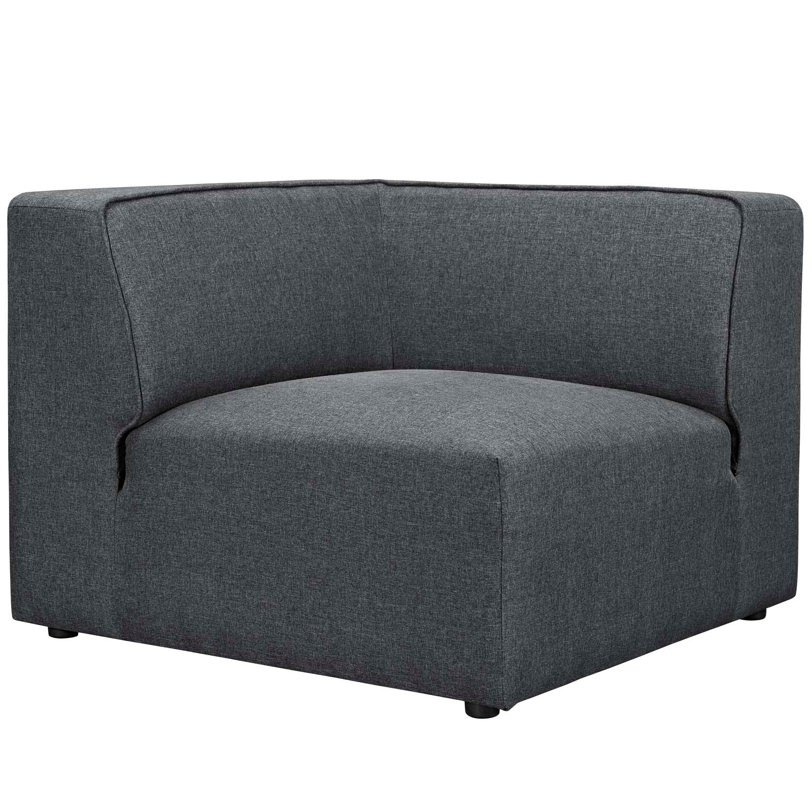 Mingle 5 Piece Upholstered Fabric Armless Sectional Sofa Set by Modway