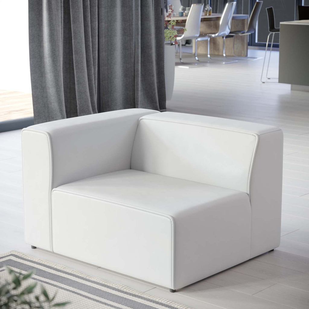 Mingle Vegan Leather Left-Arm Chair by Modway