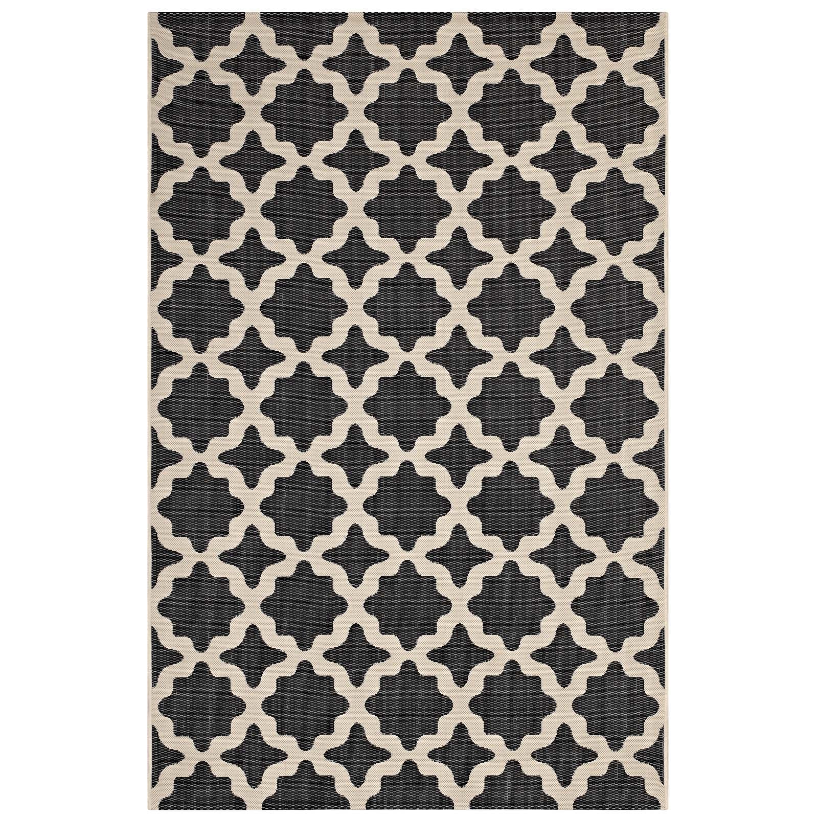 Cerelia Moroccan Trellis Indoor and Outdoor 8x10 Area Rug by Modway