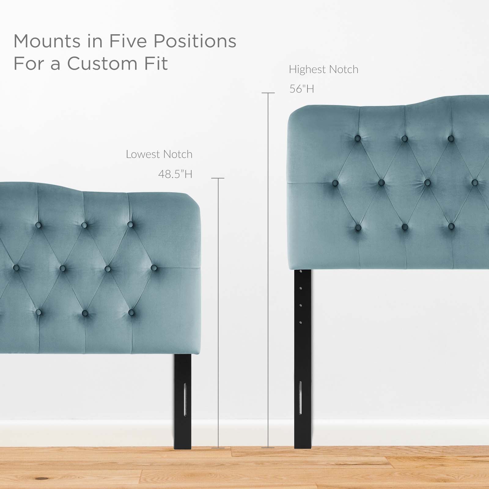 Annabel Diamond Tufted Performance Velvet Queen Headboard by Modway