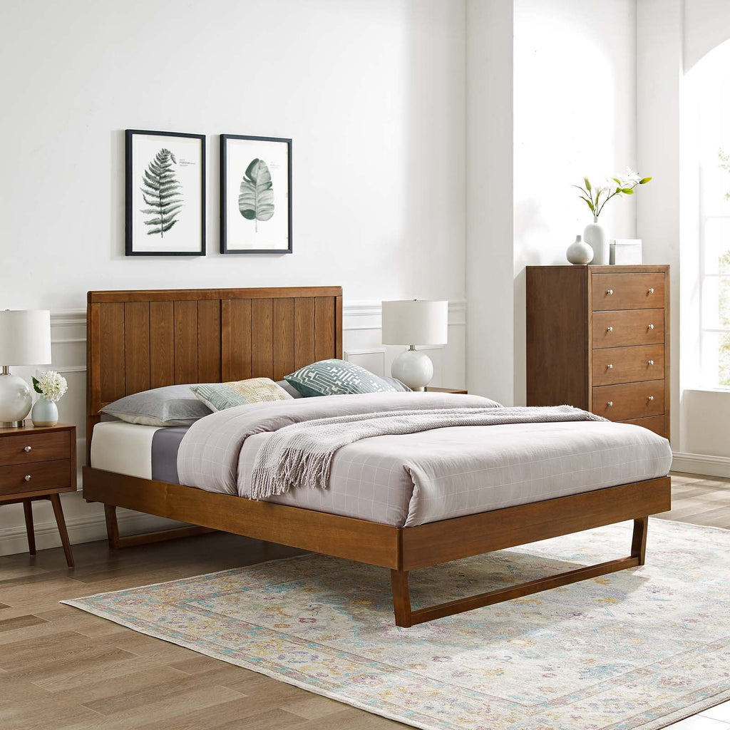 Alana Wood Twin Platform Bed With Angular Frame by Modway
