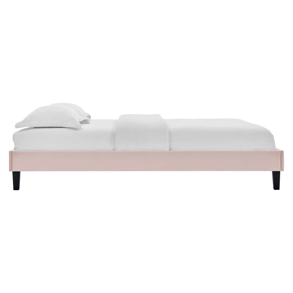 Reign Performance Velvet Twin Platform Bed Frame by Modway