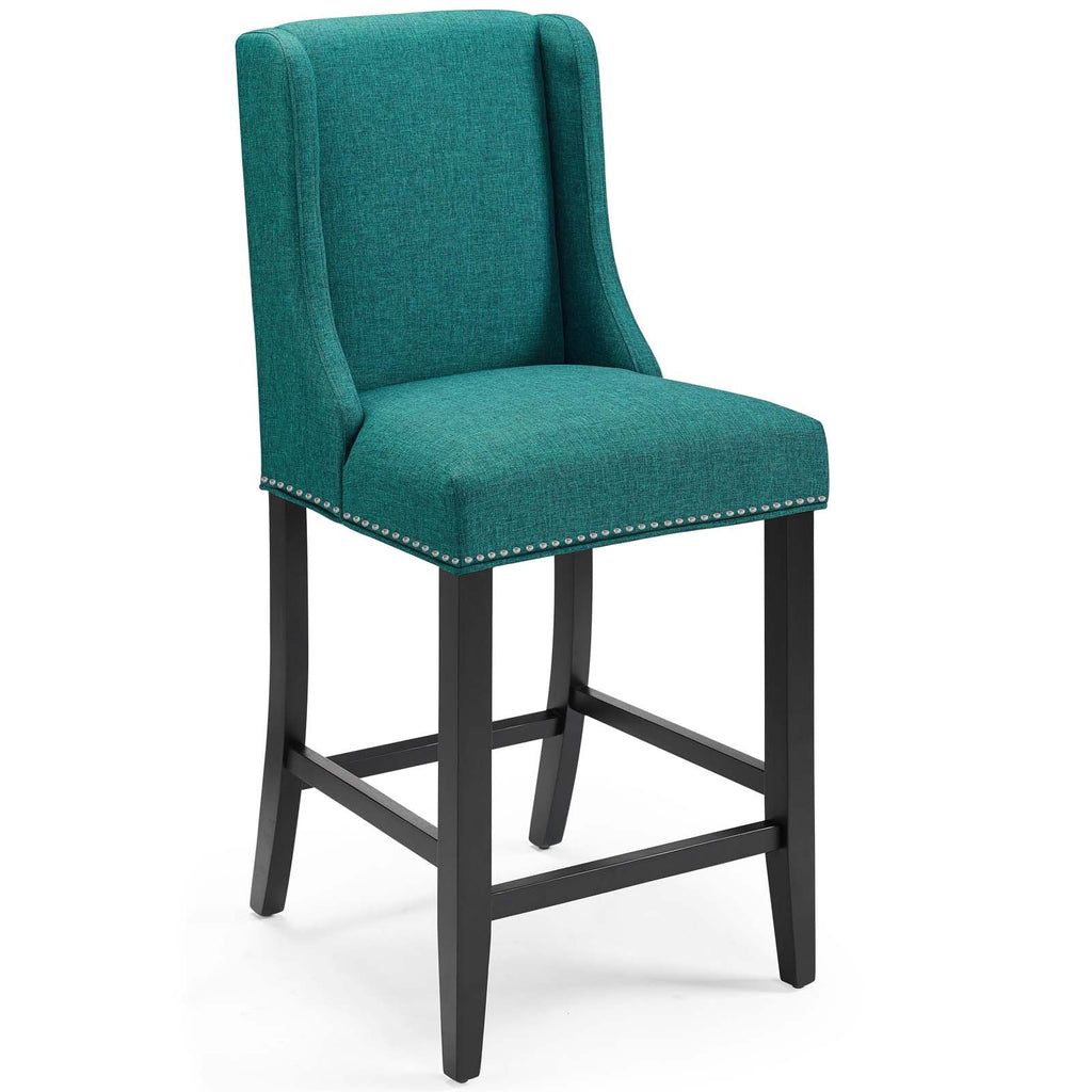 Baron Upholstered Fabric Counter Stool Set of 2 by Modway