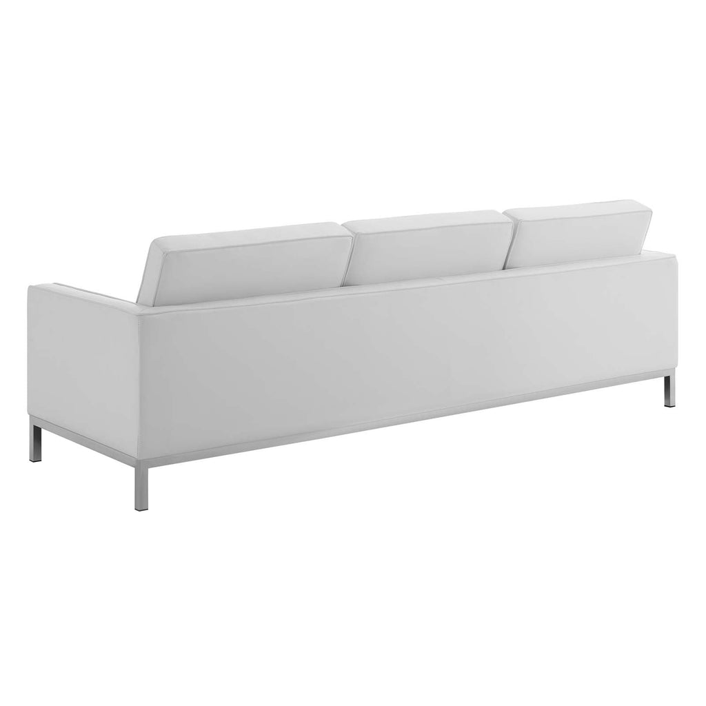 Loft 3 Piece Tufted Upholstered Faux Leather Set by Modway