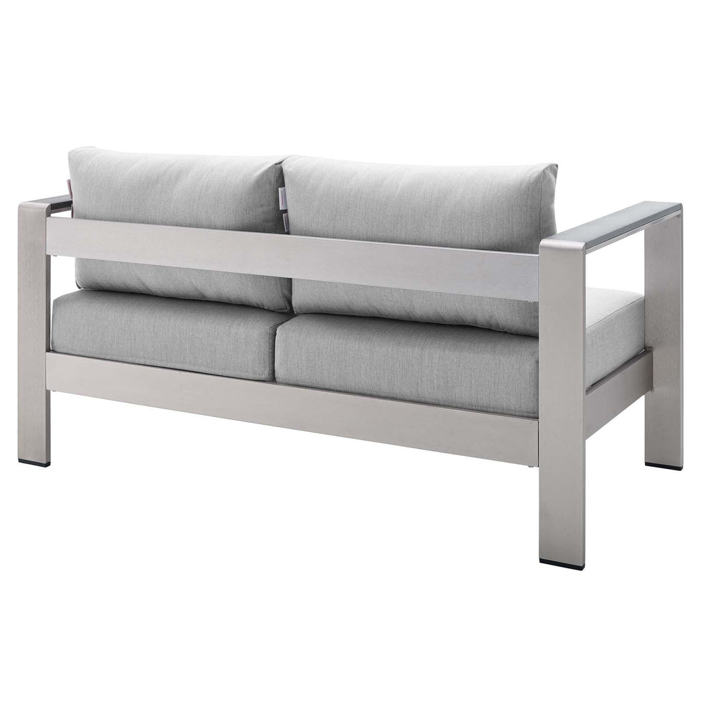 Shore 4 Piece Sunbrella¨ Fabric Outdoor Patio Aluminum Set by Modway