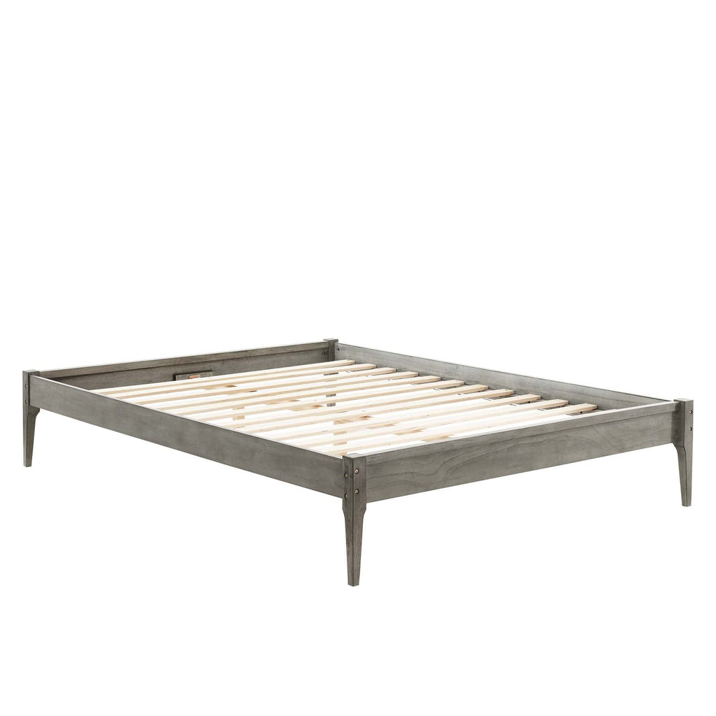 June Wood Full Platform Bed Frame by Modway