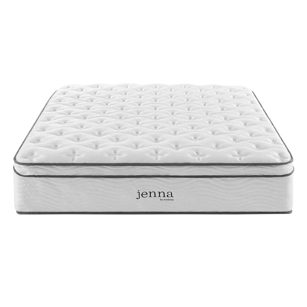 Jenna 14" Innerspring and Foam King Mattress by Modway