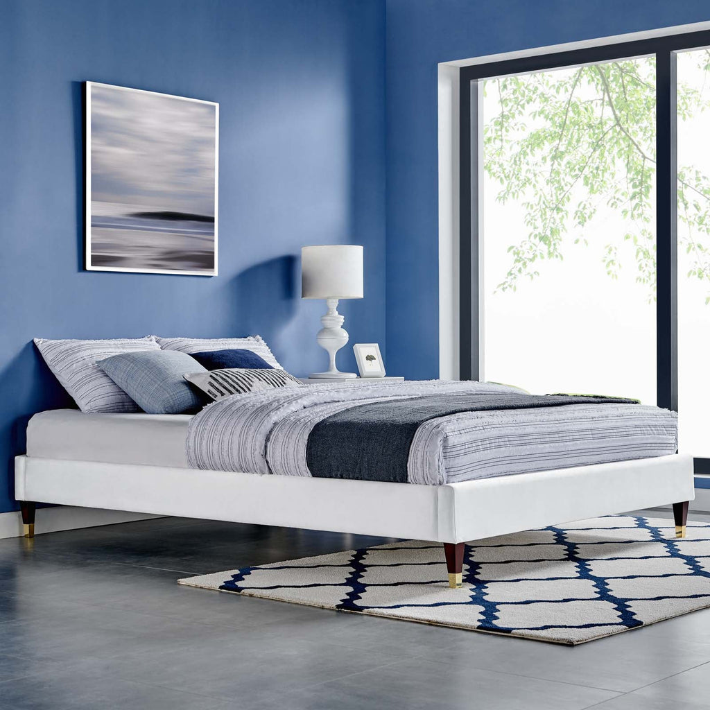 Harlow Performance Velvet King Platform Bed Frame by Modway