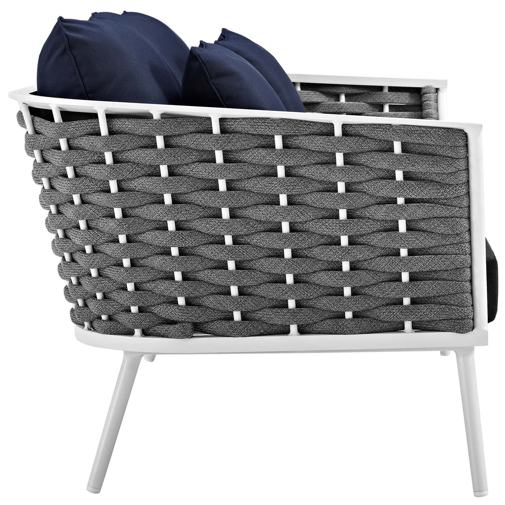 Stance 5 Piece Outdoor Patio Aluminum Sectional Sofa Set by Modway