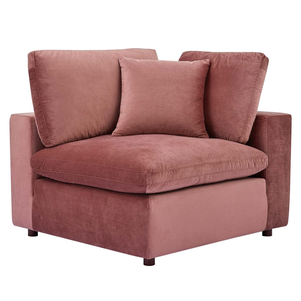 Commix Down Filled Overstuffed Performance Velvet 3-Seater Sofa by Modway