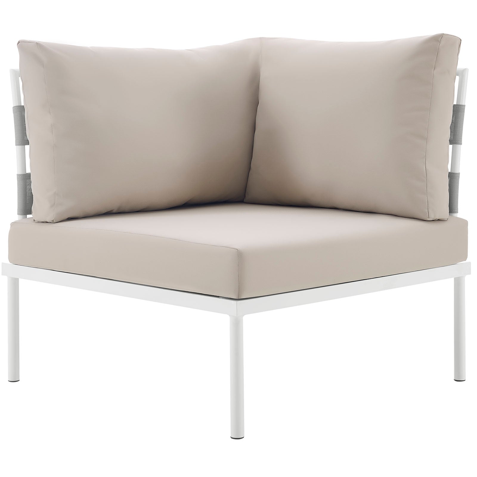 Harmony Outdoor Patio Aluminum Corner Sofa by Modway