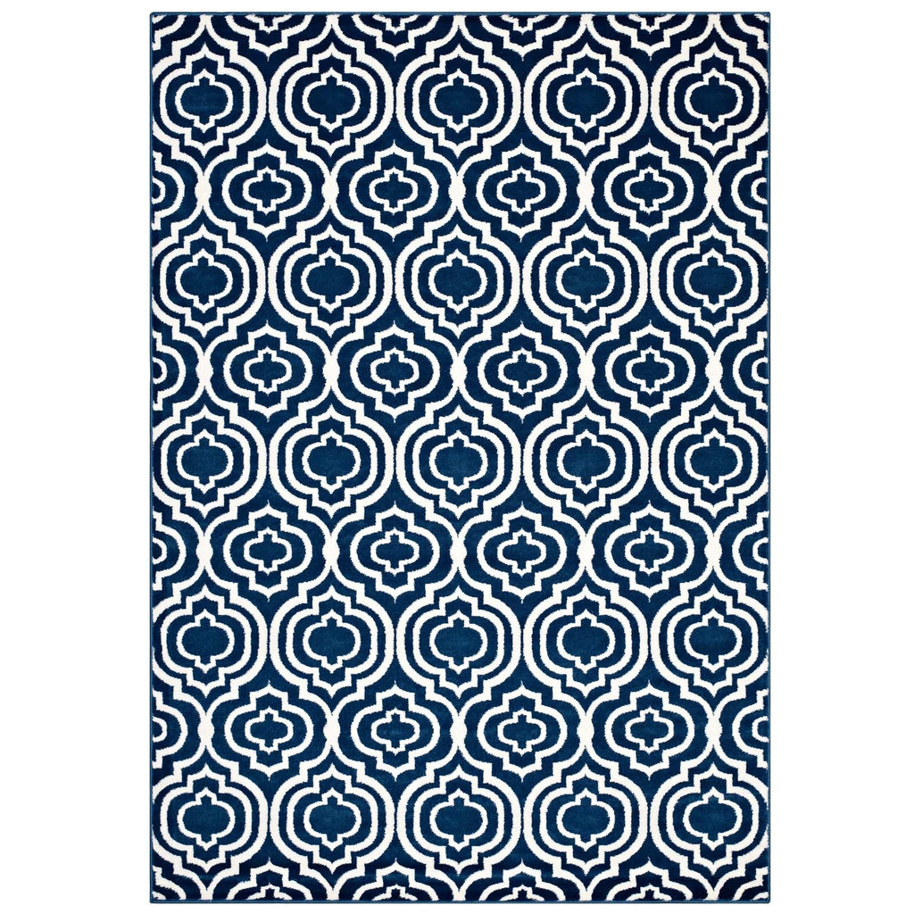Frame Transitional Moroccan Trellis 8x10 Area Rug by Modway