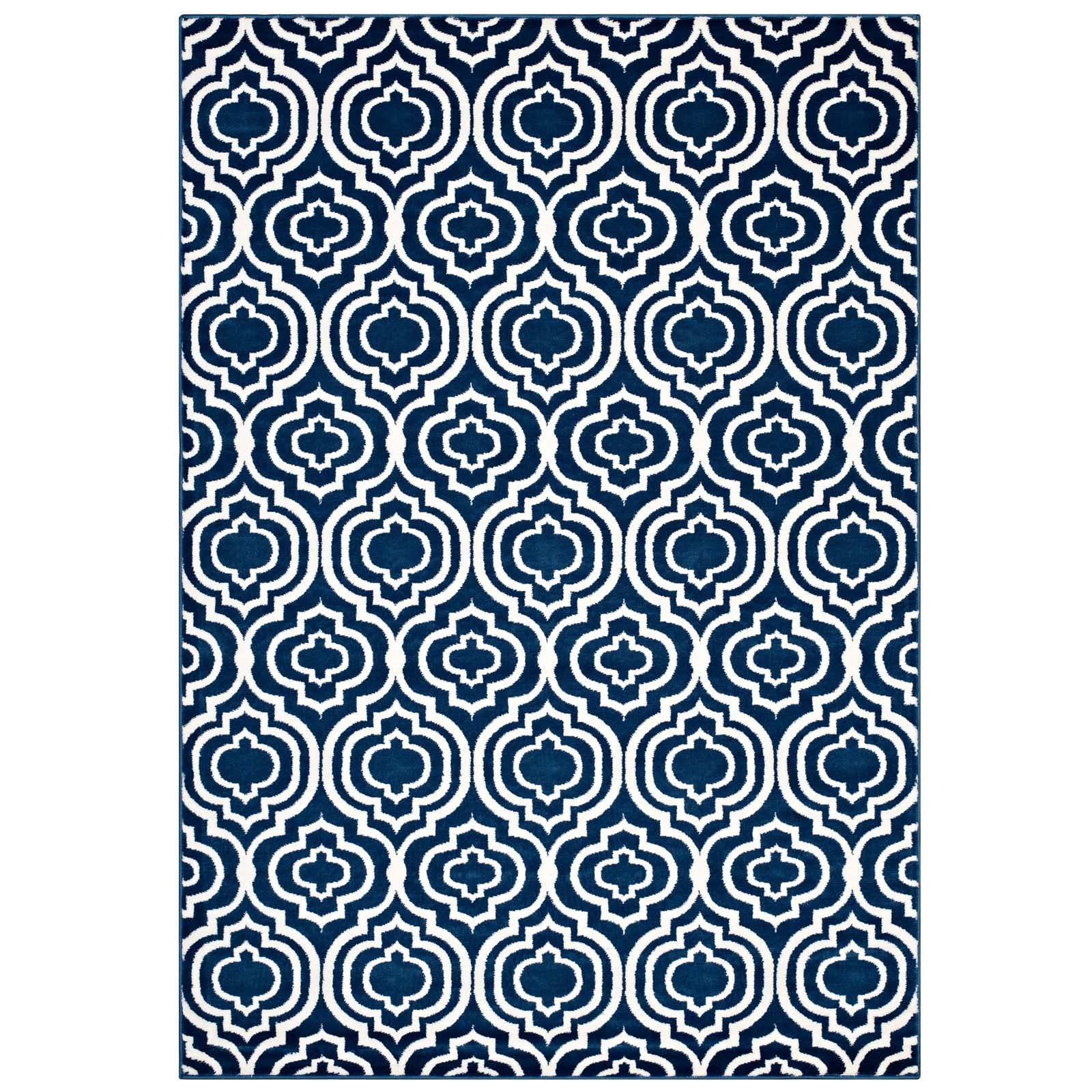 Frame Transitional Moroccan Trellis 8x10 Area Rug by Modway