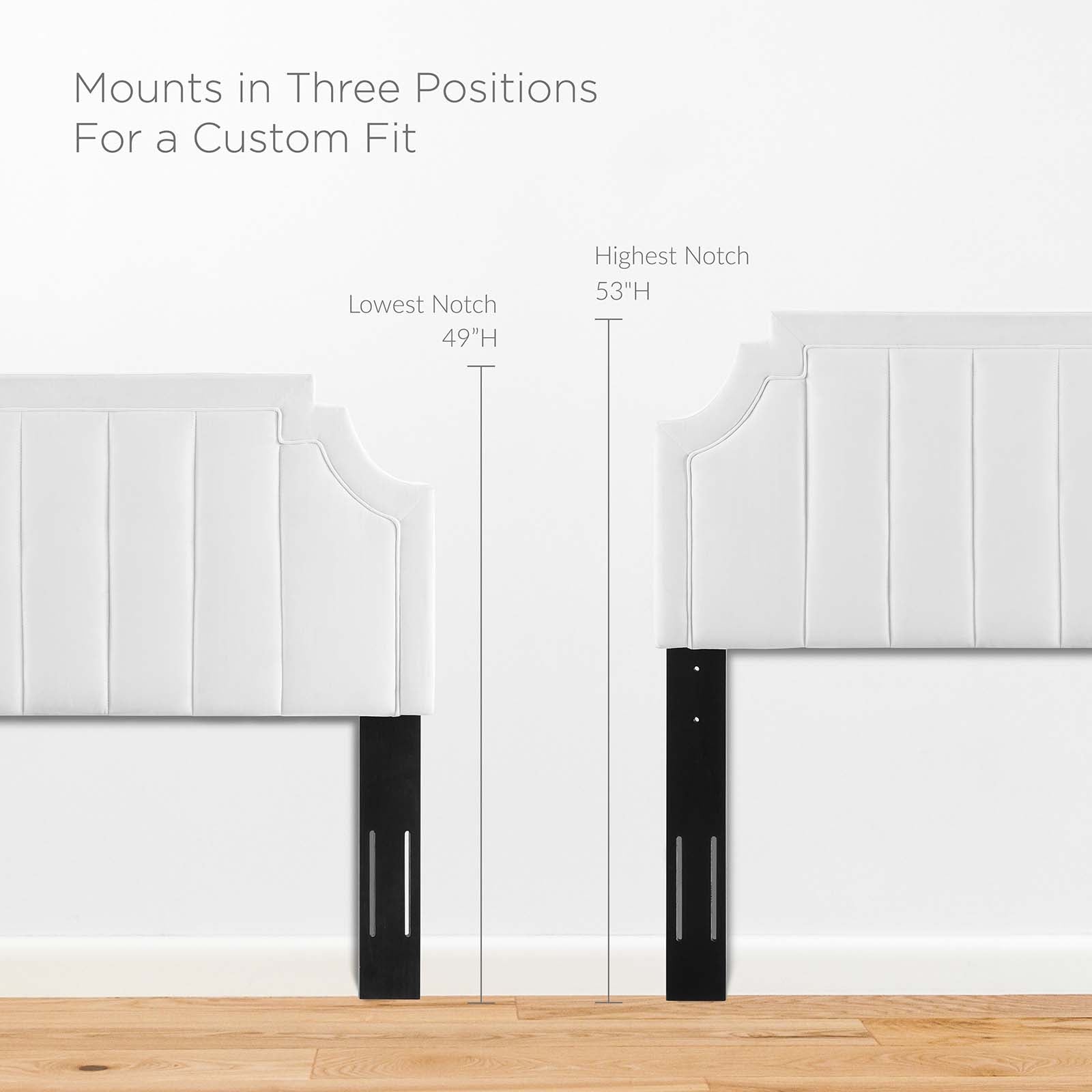 Alyona Channel Tufted Performance Velvet King/California King Headboard by Modway