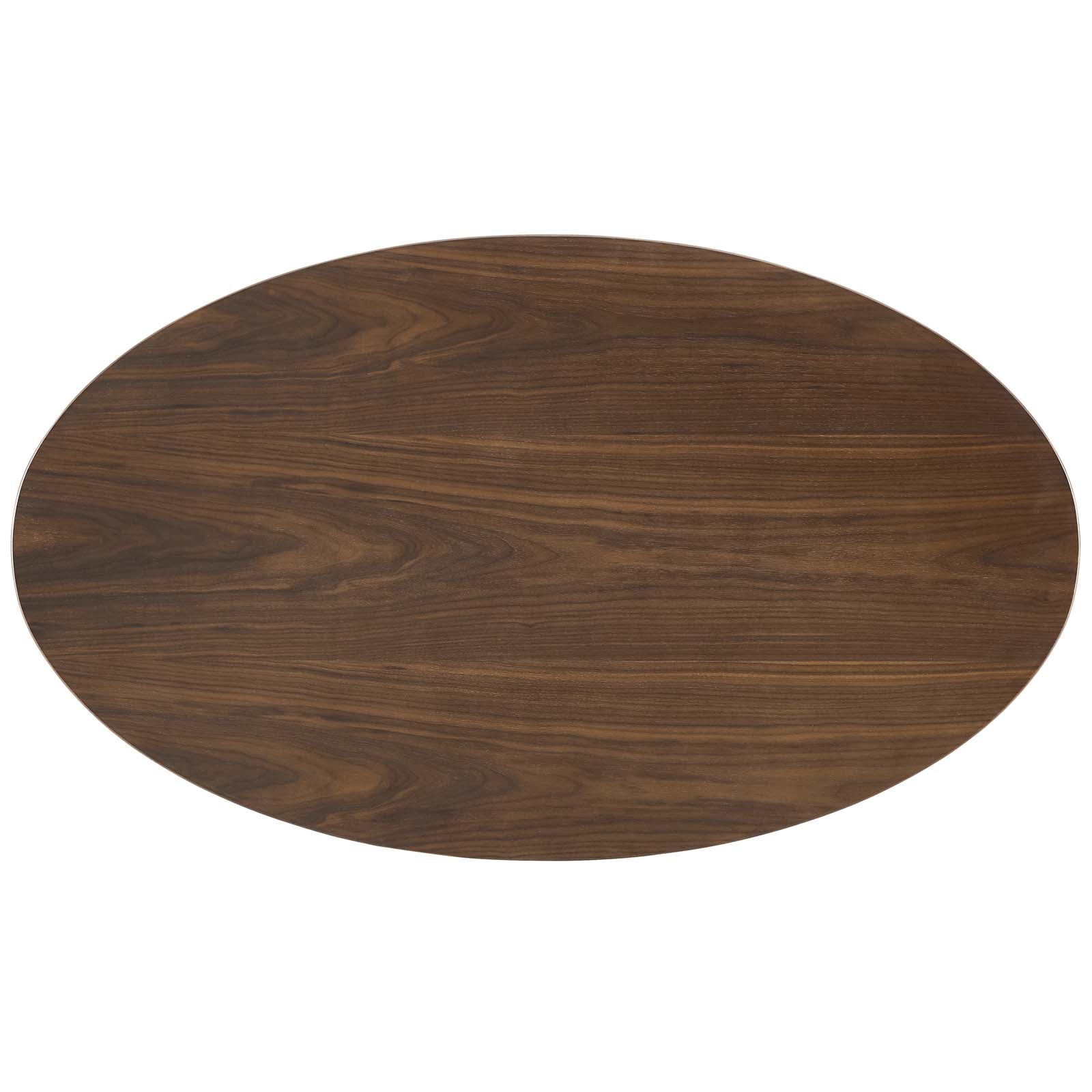 Lippa 48" Oval Wood Coffee Table by Modway