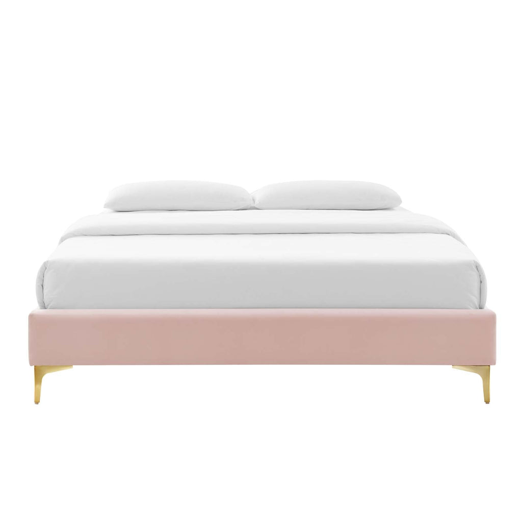 Sutton Performance Velvet Queen Bed Frame by Modway